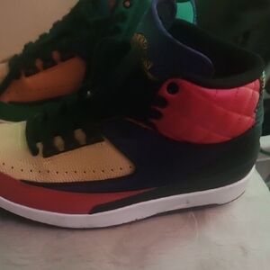 Colorful High-Top Sneakers